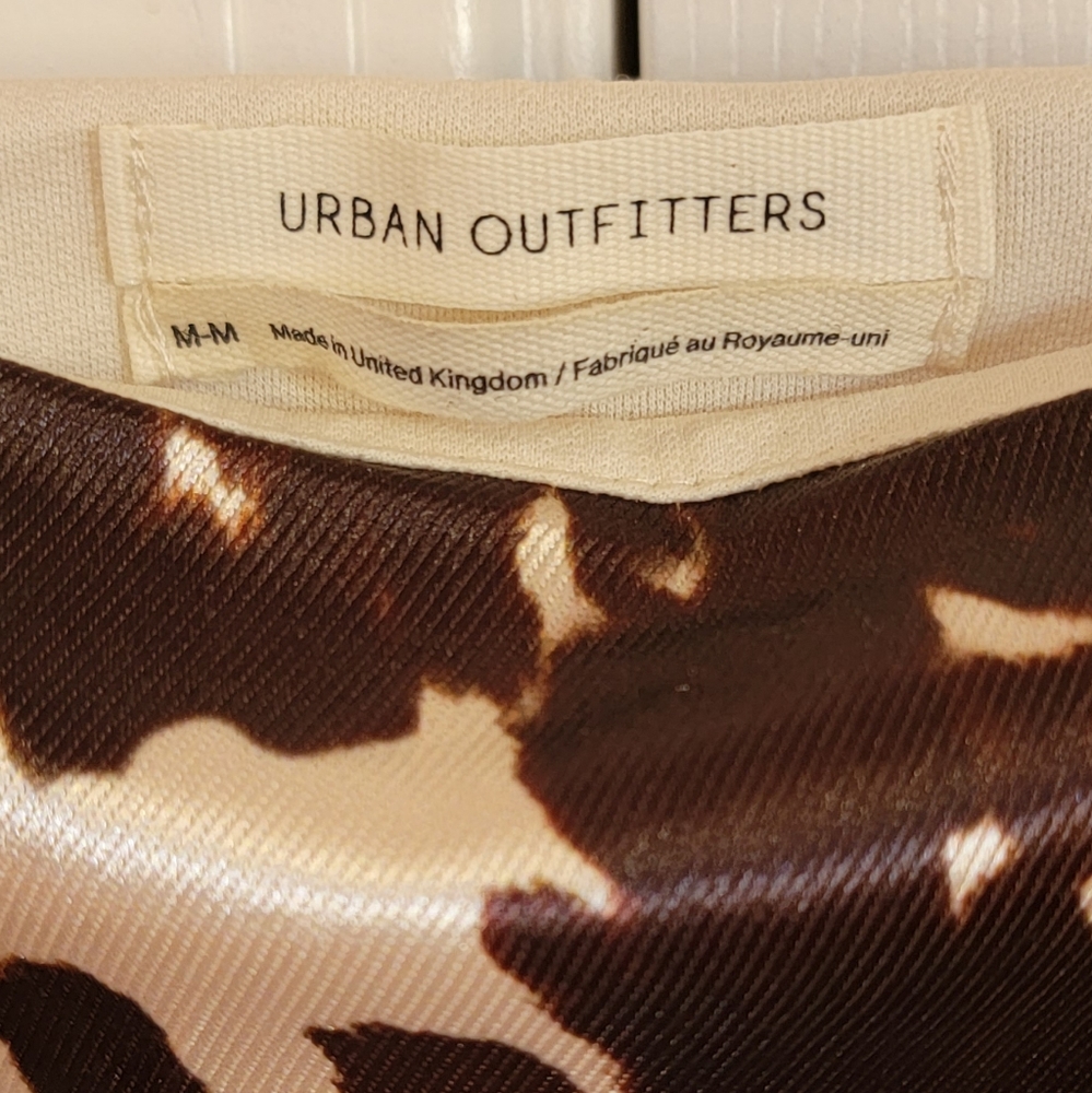 Urban Outfitters Cami Tops Brown and Creme Animal Print - Picture 5 of 7